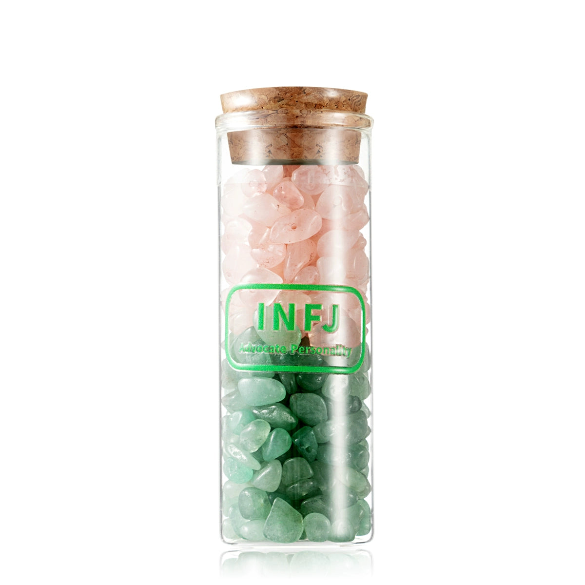 MBTI 16 Personality Exclusive Crystal Vial, Crystal Chip Storage Vial, Personalized Crystal Peripheral Decoration