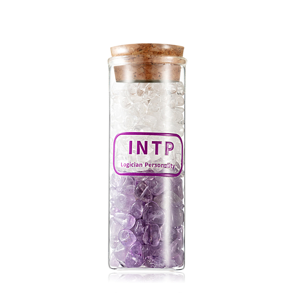 MBTI 16 Personality Exclusive Crystal Vial, Crystal Chip Storage Vial, Personalized Crystal Peripheral Decoration