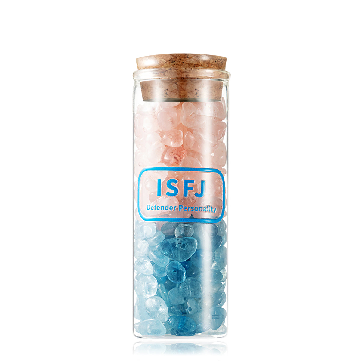 MBTI 16 Personality Exclusive Crystal Vial, Crystal Chip Storage Vial, Personalized Crystal Peripheral Decoration