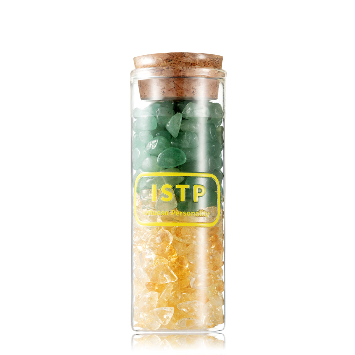 MBTI 16 Personality Exclusive Crystal Vial, Crystal Chip Storage Vial, Personalized Crystal Peripheral Decoration