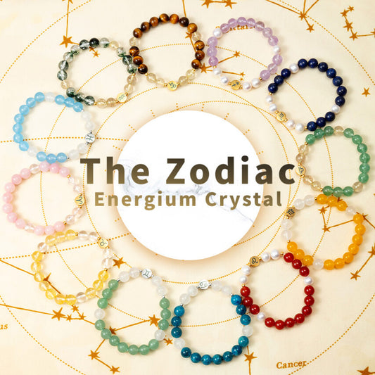12 Zodiac Energy Crystal Bracelets
