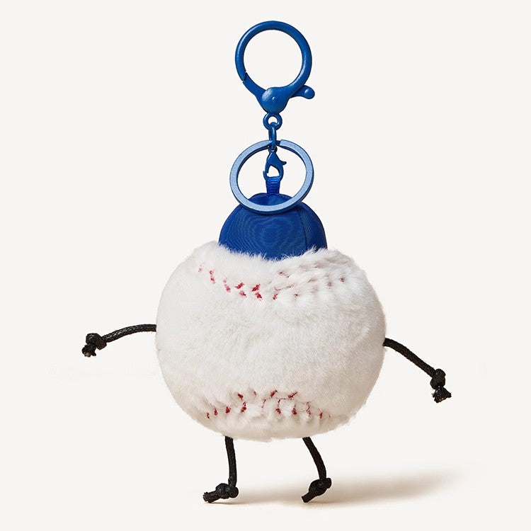 Cute Baseball Doll Plush Backpack Clip