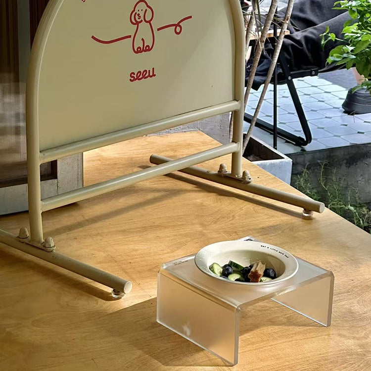 Dog Neck-Protecting Anti-Spill Food Bowl Stand - Anti-Black Chin Pet Bowl