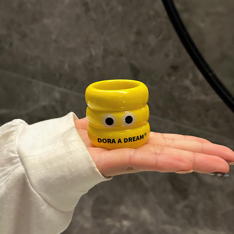 Donut Toothbrush Organizer & Base Storage Rack