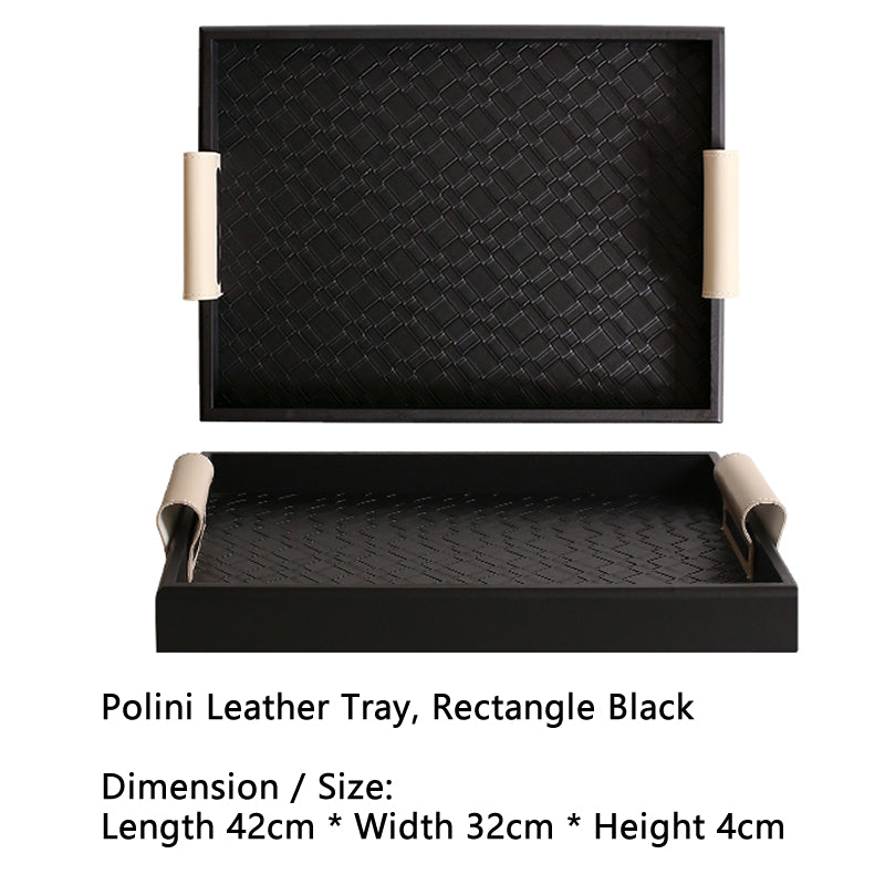 French Chic Leather Tray - Entryway Organizer for Aromatherapy & Gifting