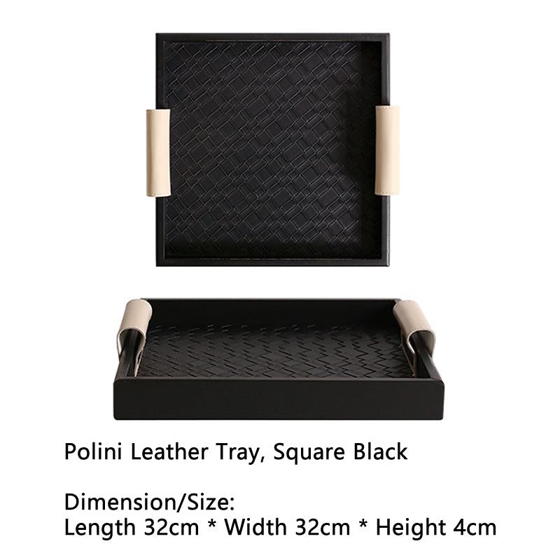 French Chic Leather Tray - Entryway Organizer for Aromatherapy & Gifting