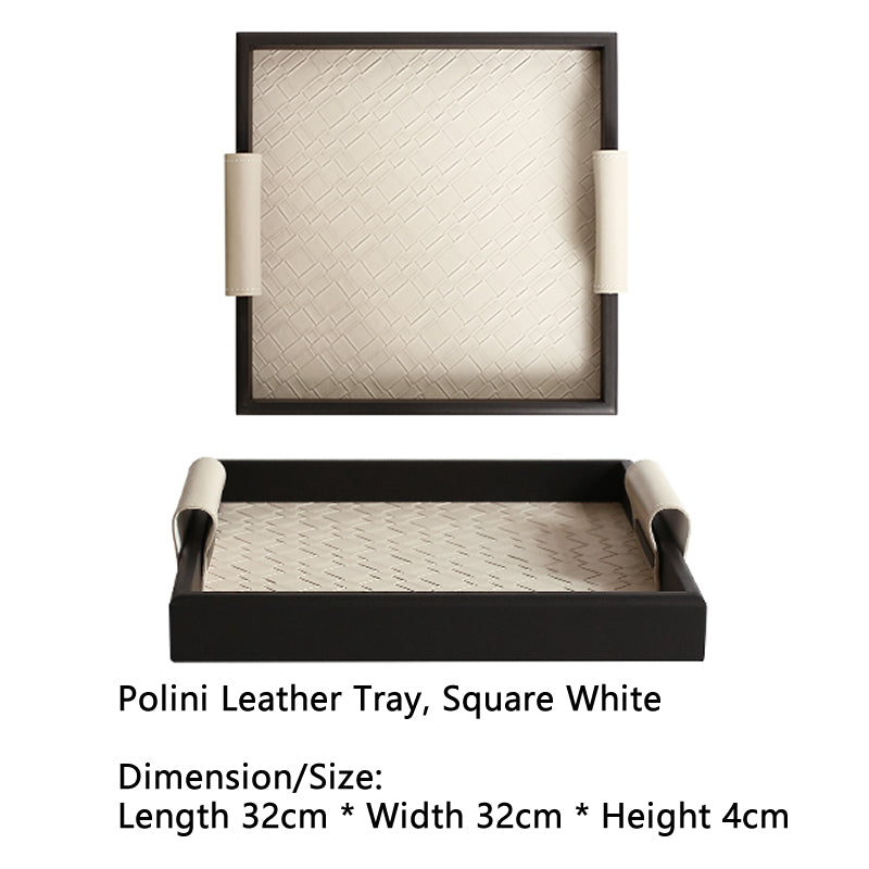 French Chic Leather Tray - Entryway Organizer for Aromatherapy & Gifting