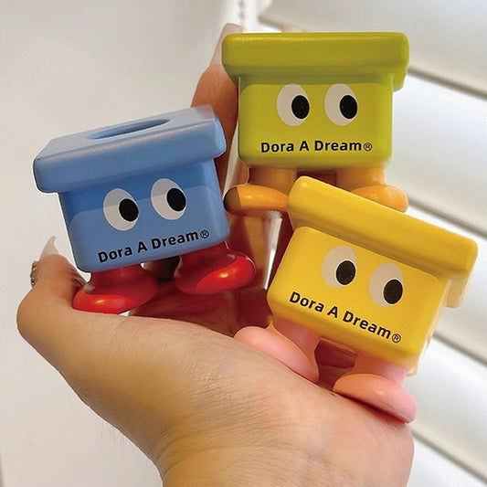 Kids Cartoon Stool Toothbrush Holder - No-Drill Bathroom Organizer, Multi-Color
