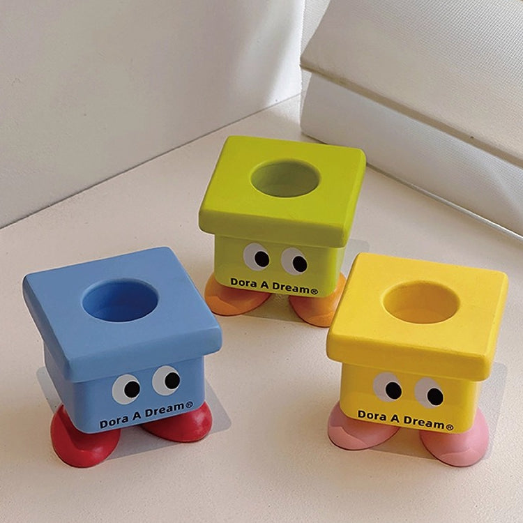 Kids Cartoon Stool Toothbrush Holder - No-Drill Bathroom Organizer, Multi-Color