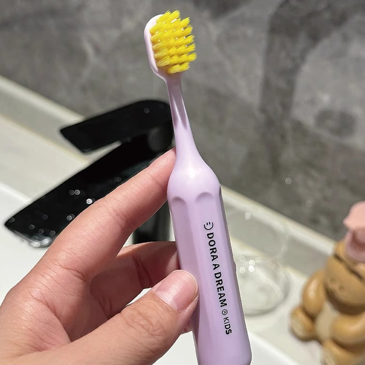 Kids Soft-Bristle Toothbrush - For 6-12Yrs Toddlers & Infants, 3 Colors