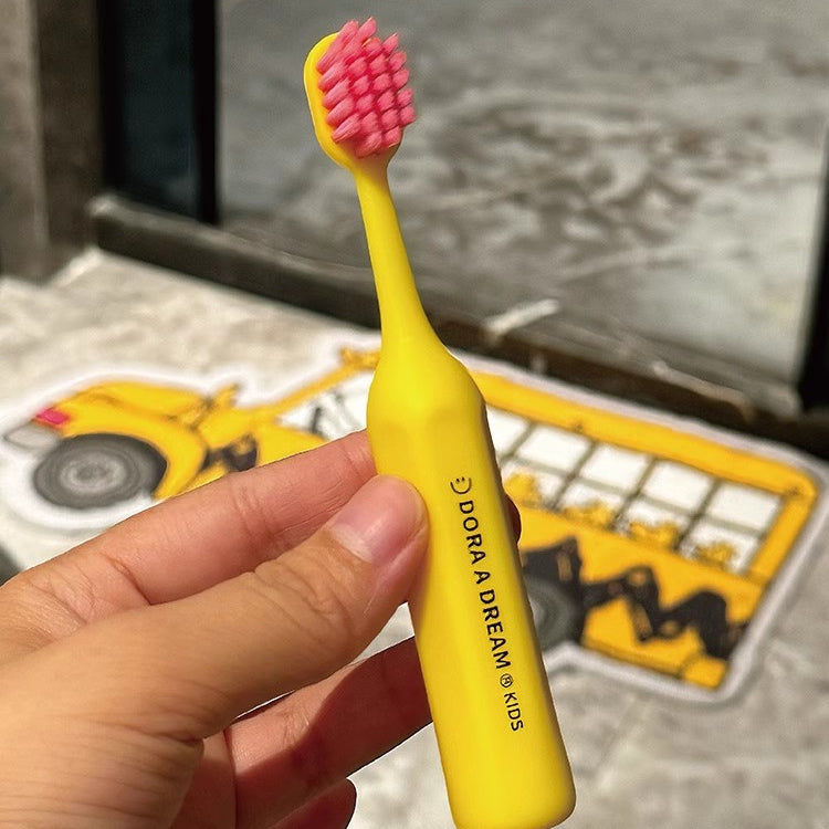 Kids Soft-Bristle Toothbrush - For 6-12Yrs Toddlers & Infants, 3 Colors