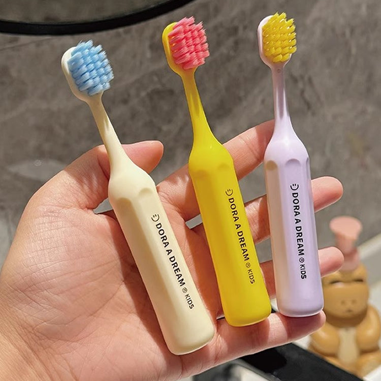 Kids Soft-Bristle Toothbrush - For 6-12Yrs Toddlers & Infants, 3 Colors