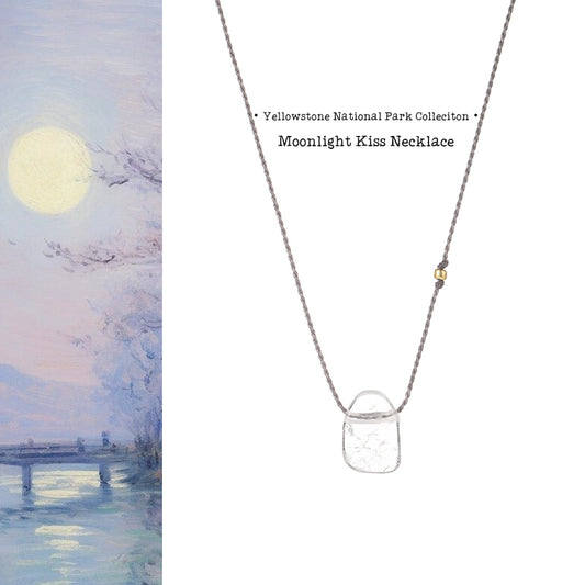 Natural Crystal Pendant Necklace|Versatile Dainty Necklace for Work & Dates