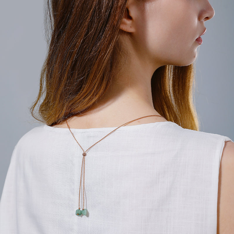 Natural Crystal Cross Pendant Necklace - Unisex & Couple Style