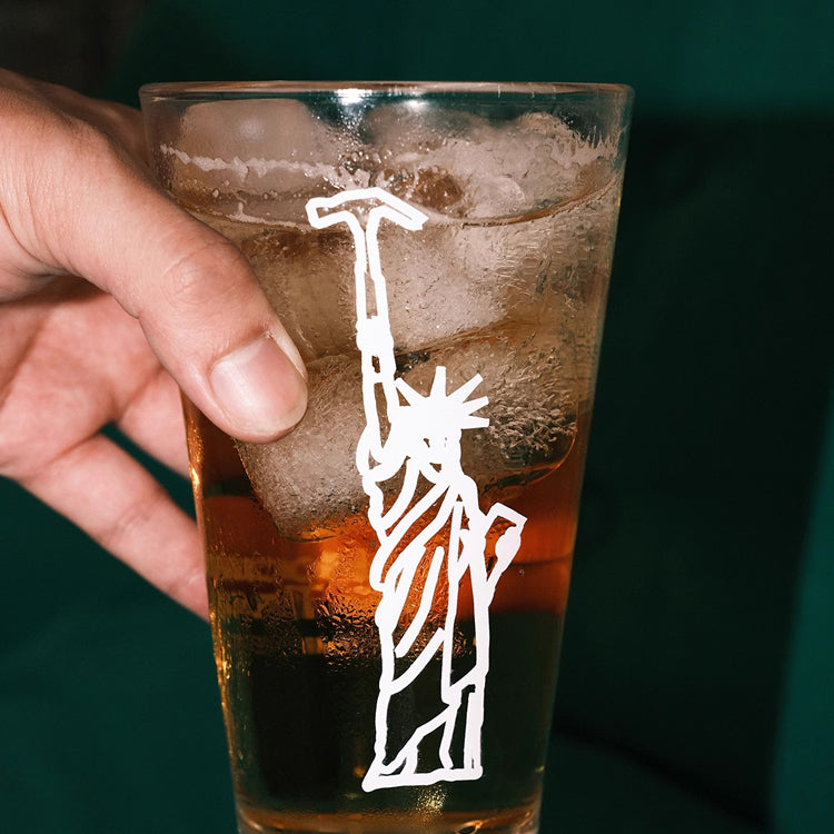 Statue of Liberty Glass Cup - Coffee/Beer/Water Mug