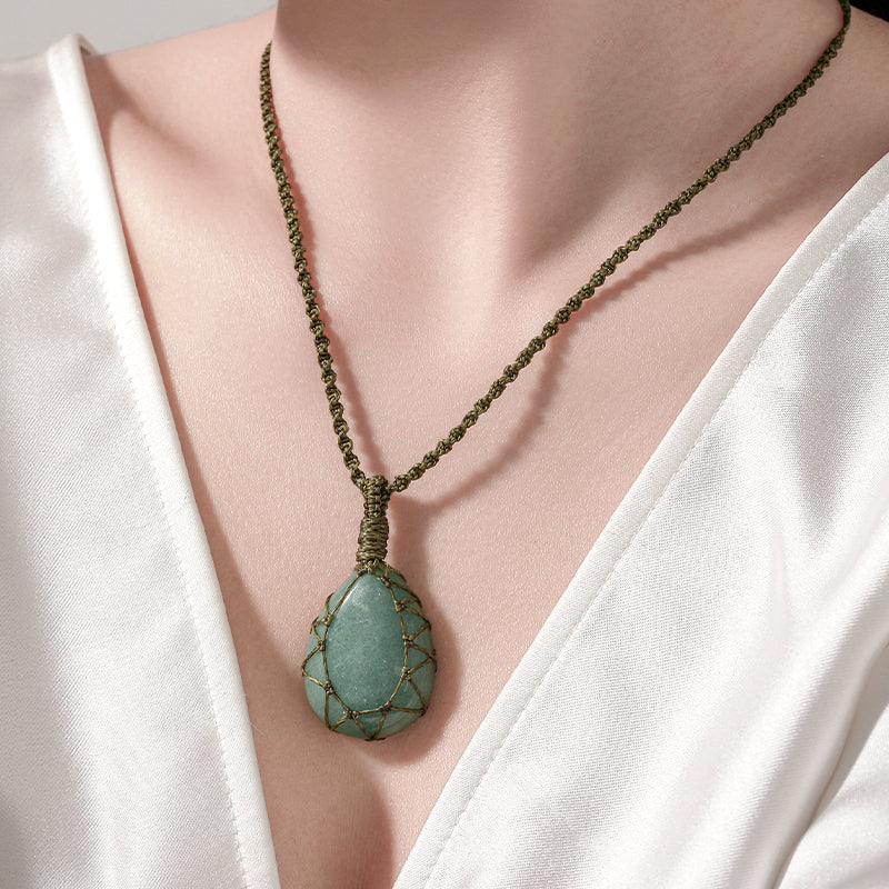 “Sky’s Blessing” Natural  Crystal Necklaces