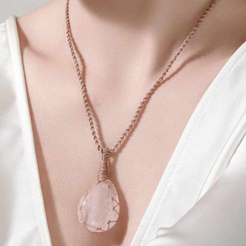 “Sky’s Blessing” Natural  Crystal Necklaces