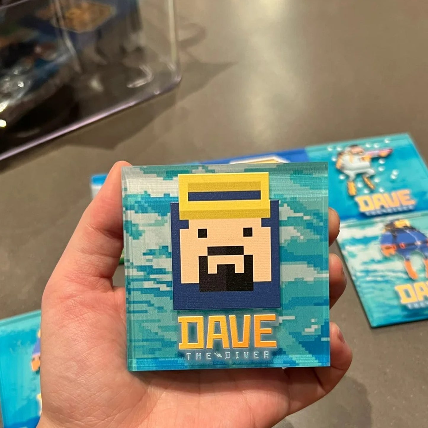 DAVE THE DIVER Acrylic Fridge Magnet Set - 3D Relief Collectible for Fans